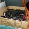 Image 1 : BOX OF HDMI CABLES, AUDIO VIDEO CABLES, AND MORE