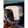 Image 1 : PET KENNEL W/ CONTENTS AND PET FOOD BIN