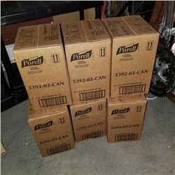 6 BOXES OF NEW PURELL SANITIZING FOAM