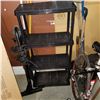Image 1 : 4 TIER BLACK PLASTIC SHELF