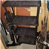 Image 2 : 4 TIER BLACK PLASTIC SHELF