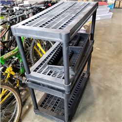 2 PLASTIC SHELFS
