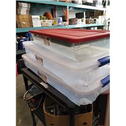 LOT OF UNDERBED STORAGE TOTES