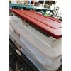 Image 2 : LOT OF UNDERBED STORAGE TOTES