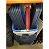 Image 1 : 7 100L RUBBERMAID ROUGHNECK TUBES W/ LIDS AND 2 TOTES