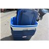Image 3 : 7 100L RUBBERMAID ROUGHNECK TUBES W/ LIDS AND 2 TOTES