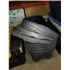Image 1 : 4 LARGE RUBBERMAID TOTES W/ LIDS