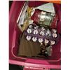 Image 2 : BOX OF CURTAIN AND CHROME TOILET PAPER HOLDER