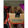 Image 1 : BLACK AND DECKER ELECTRIC GRASS TRIMMER AND ROUTER, DRILL, AND MAKITA ANGLE GRINDER
