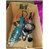 Image 3 : BLACK AND DECKER ELECTRIC GRASS TRIMMER AND ROUTER, DRILL, AND MAKITA ANGLE GRINDER