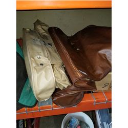 2 LEATHER GARMENT BAGS