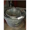 Image 2 : 5 GALVANIZED WASH TUBS