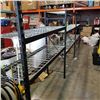 Image 1 : LOT OF BLACK METAL ADJUSTABLE SHELVING