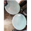Image 3 : ROUND GREEN PLASTIC AND METAL PATIO END TABLE
