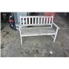 Image 1 : WHITE WOODEN BENCH