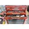 Image 3 : RED 2 PIECE TOOL CHEST W/ CONTENTS