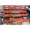 Image 3 : RED 2 PIECE BEACH TOOL CHEST W/ CONTENTS