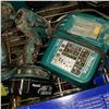 Image 2 : MAKITA CORDLESS 18V IMPACT GUN, DRILL, AND CHARGER