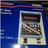 Image 3 : NEW WESTWARD 16 PIECE 1/2" DRIVE STAINLESS STEEL SOCKET SET