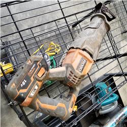 RIGID CORDLESS SAWZALL WITH BATTERY TESTED AND WORKING