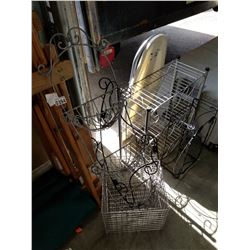 WIRE SHELF AND WIRE BASKETS