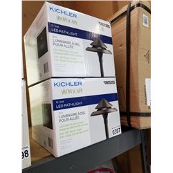 2 NEW KICHLER LED PATH LIGHTS RETAIL $120