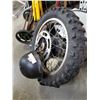 Image 2 : DIRTBIKE WHEEL, SPROCKET W/ GIRO HELMET