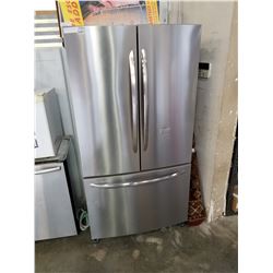 AS NEW FRIGIDAIRE STAINLESS 36" FRENCH DOOR BOTTOM FREEZER FRIDGE