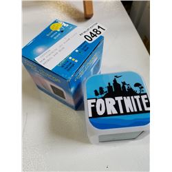 NEW FORTNITE LED ALARM CLOCK , RETAIL $49 BLUE