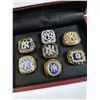 Image 2 : NEW SET OF NEW YORK YANKIES REPLICA CHAMPIONSHIP RINGS IN CHERRY CASE RETAIL $349