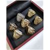 Image 3 : NEW SET OF NEW YORK YANKIES REPLICA CHAMPIONSHIP RINGS IN CHERRY CASE RETAIL $349