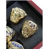 Image 4 : NEW SET OF NEW YORK YANKIES REPLICA CHAMPIONSHIP RINGS IN CHERRY CASE RETAIL $349