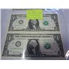 Image 3 : 4 USA 1 DOLLAR BILLS IN SEQUENCE MINT CONDITION