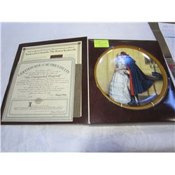 NORMAN ROCKWELL PLATE THE UNEXPECTED PROPOSAL WITH COA