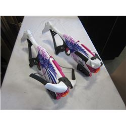 2 NERF REBELLE CROSSBOW GUNS