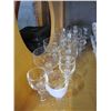 Image 1 : LOT OF BOHEMIAN CRYSTAL GLASSES, CLAUDIA PATTERN