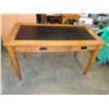 Image 1 : MODERN 2 DRAWER LEATHER TOP DESK W/ USB POWER