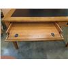 Image 4 : MODERN 2 DRAWER LEATHER TOP DESK W/ USB POWER