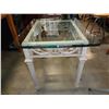 Image 2 : METAL BASE GLASS TOP SIDE TABLE