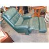 Image 3 : GREEN LAZY BOY LEATHER RECLINER