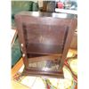 Image 1 : SMALL BROWN GLASS DOOR DISPLAY CASE