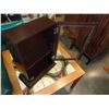 Image 2 : SMALL BROWN GLASS DOOR DISPLAY CASE