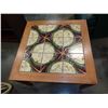 Image 3 : PAIR OF SQUARE TILE TOP ENDTABLES