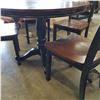 Image 13 : ASHLEY FLOOR MODEL ROUND DINING TABLE W/ 4 CHAIRS - RETAIL $1249