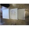 Image 3 : METAL 3PC GLASSTOP NESTING TABLE SET