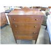 Image 1 : 4 DRAWER DRESSER W/ WOOD CASTORS