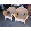 Image 2 : 2 WICKER ARM CHAIRS