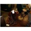 Image 2 : 2 ANTIQUE COFFEE LAMPS - 1 BURL