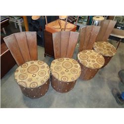 MID CENTURY BARRELL SEATS