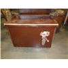 Image 1 : BROWN WOODEN TOY BOX
